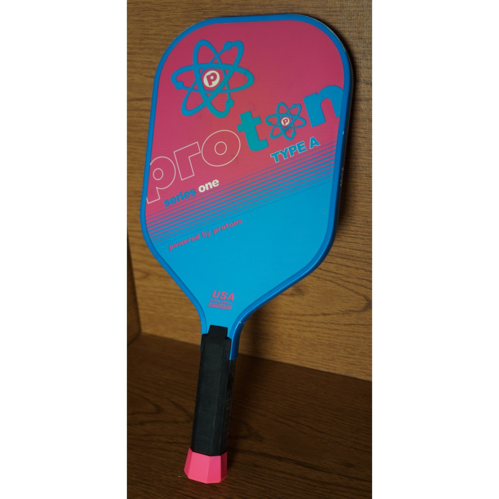 Proton Series One Type A Square 15mm Pickleball Paddle – Pink/Blue/Purple –